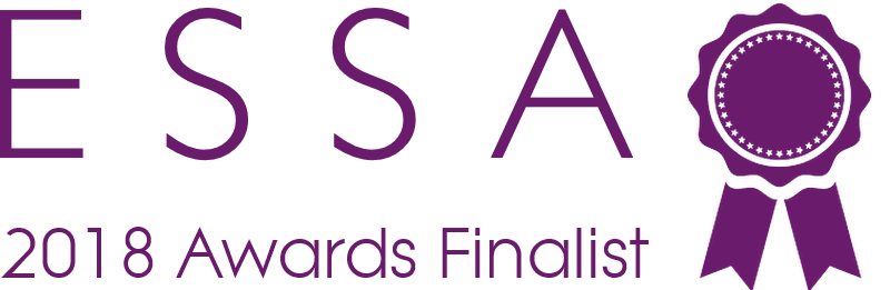 ESSA awards finalist logo 2018 Purple