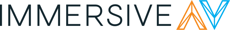 immersiveav logo black text