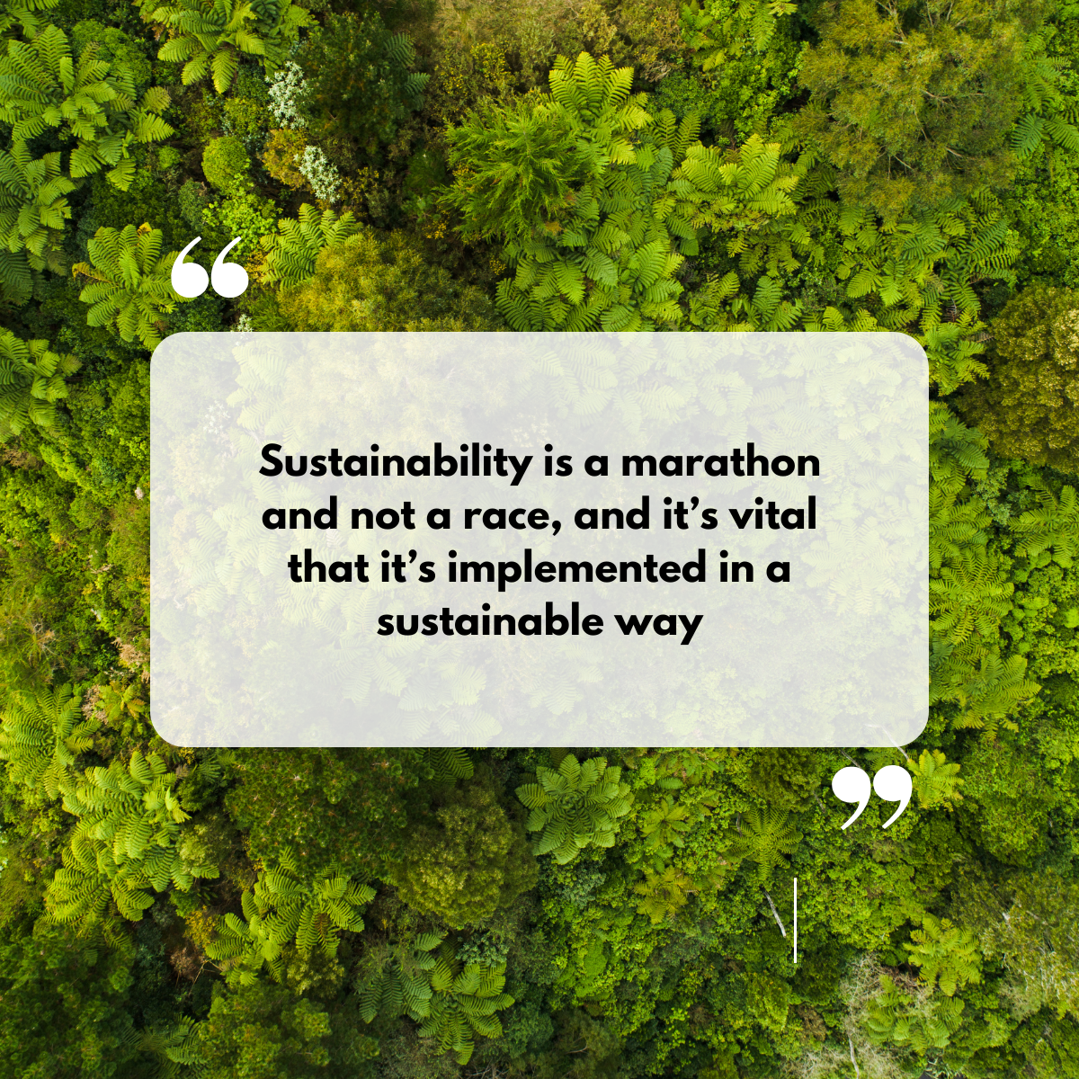 Sustainability needs to be sustainable