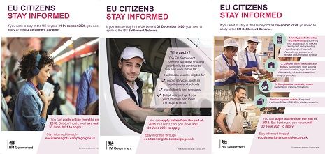 EU Settlement Scheme 3 posters