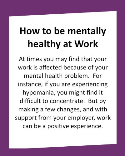 SUPORTING YOU PRACTICAL RESOURCES How to be mentally healthy at work