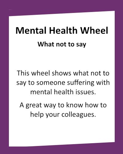 SUPORTING YOU WELLBEING RESOURCES Mental Health Wheel
