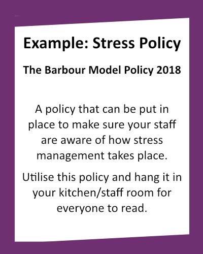 SUPPORT FOR HR Example Stress Policy