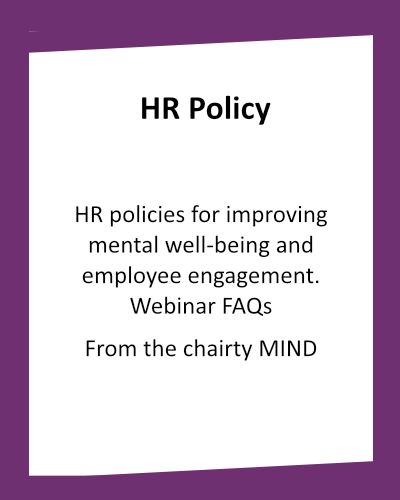SUPPORT FOR HR HR Policy