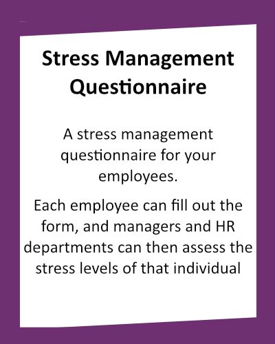 SUPPORT FOR HR Stress Management Questionnaire