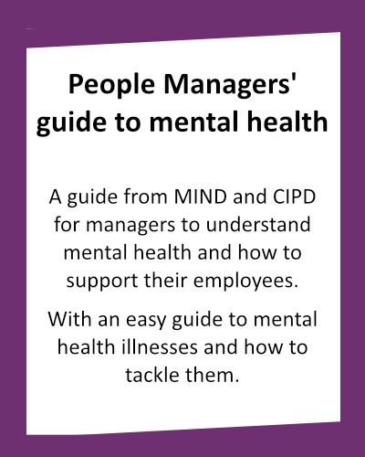 SUPPORT FOR Line Managers People Managers guide to mental health