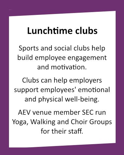 WORK CULTURE Lunchtime clubs