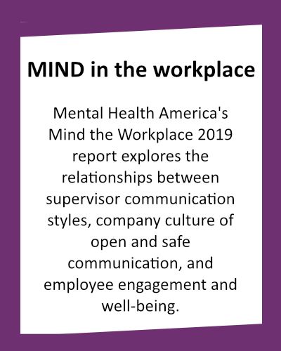 WORK CULTURE Mind in the Workplace